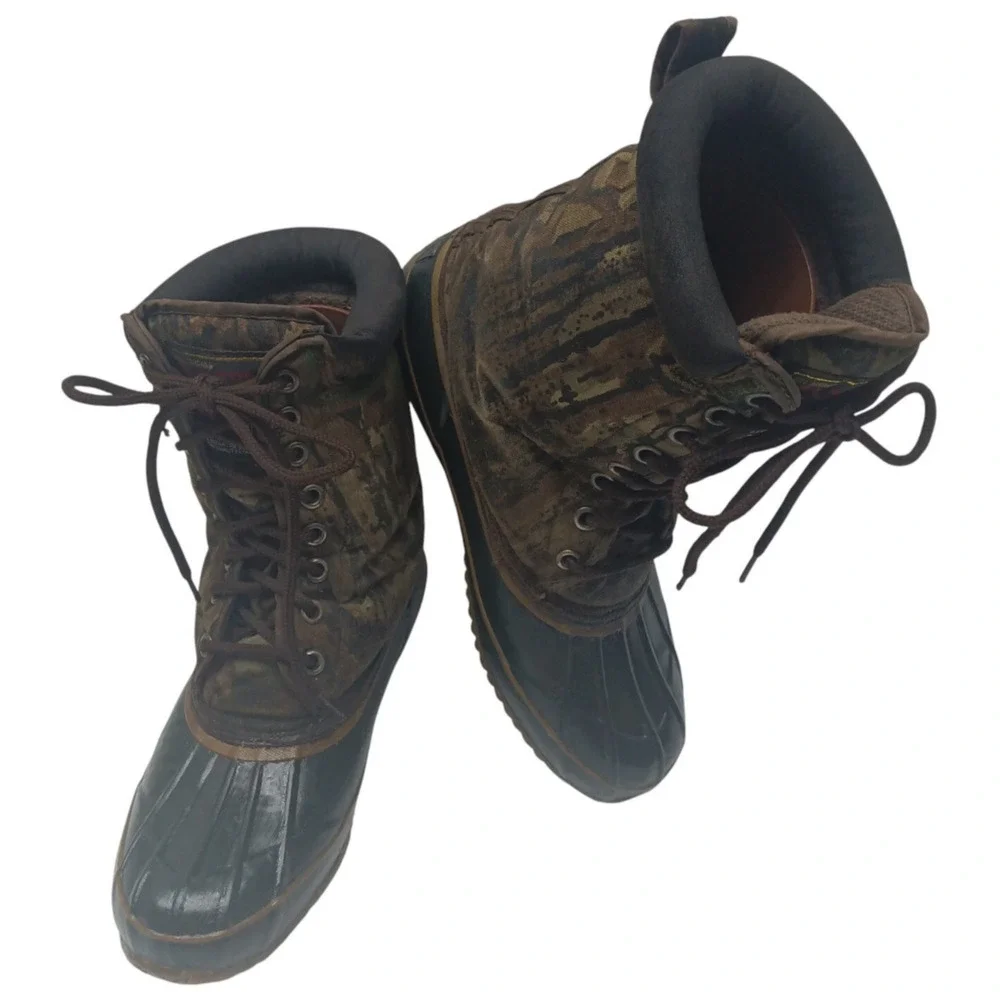 THERMOLITE‎ REAL TREE Camo Boots Camouflage Steel Shank / Men's Size: 8